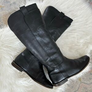 Frye Paige Tall Riding Boots Black